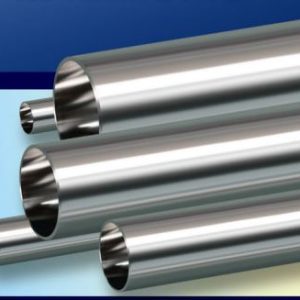 Polished stainless steel sanitary tubing in multiple diameters, from Lance Valves, for food and beverage applications.